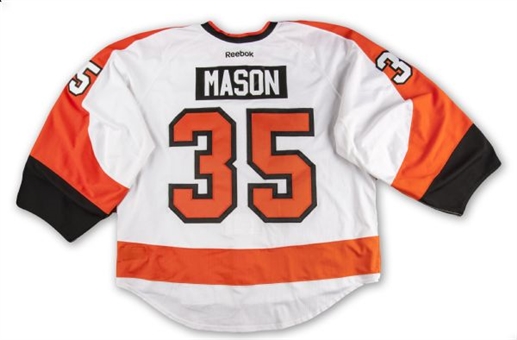 2012/13 Steve Mason Game Worn Philadelphia Flyers Road Jersey (Flyers/MeiGray)
